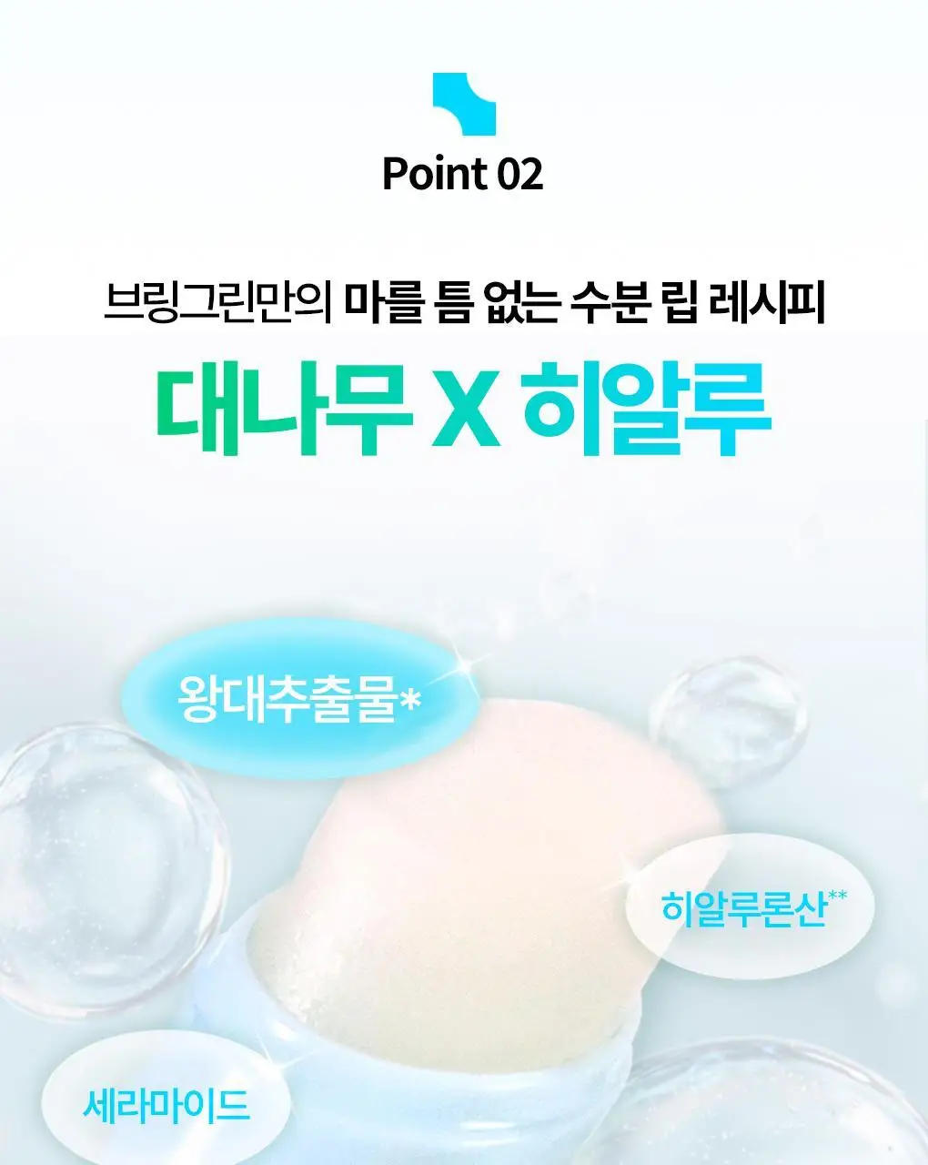 [NEW] 브링그린 대나무 히알루 립 에센스 스틱 3.5g 상세페이지 14